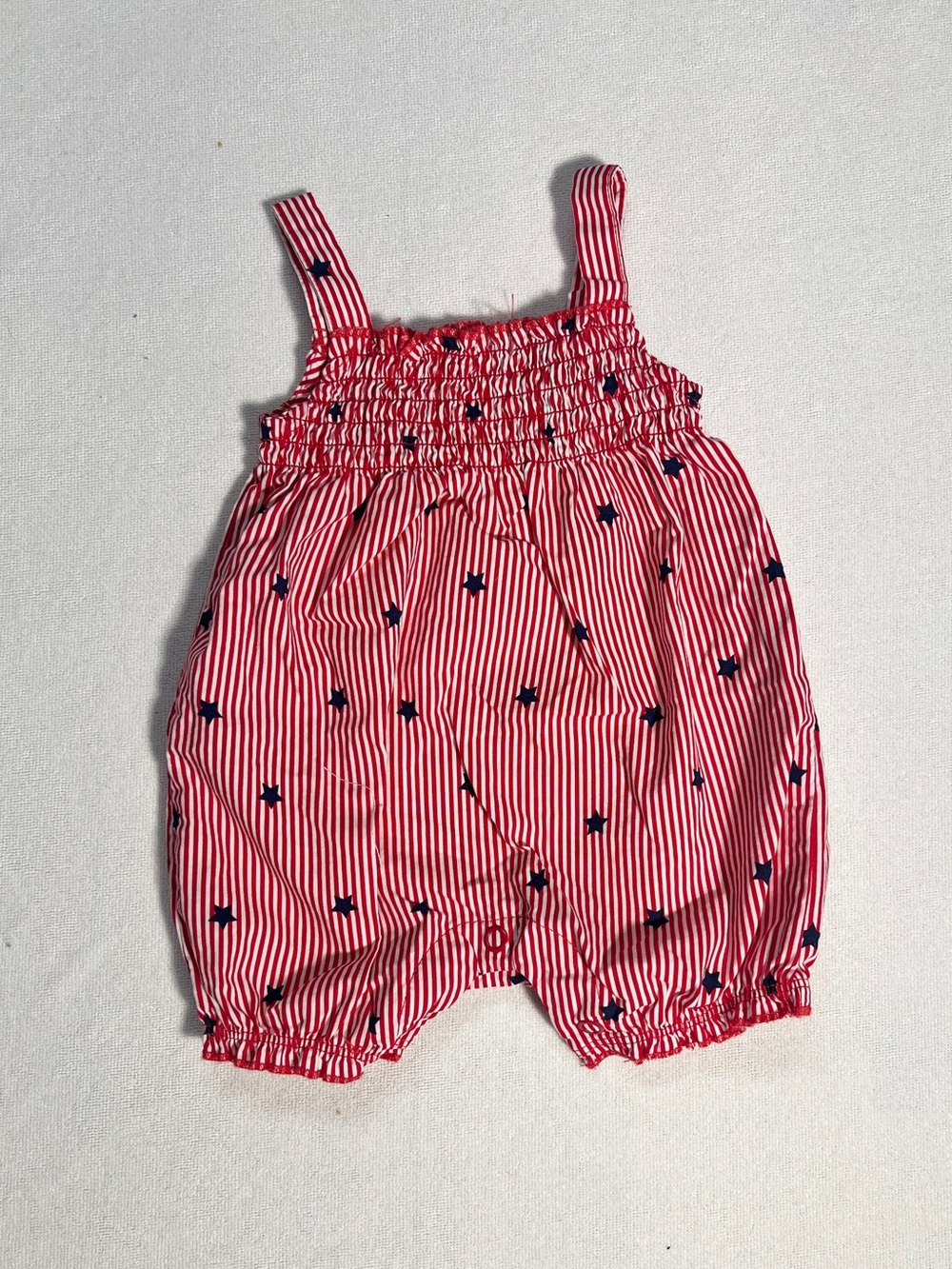 Carter's Child of Mine Newborn Stars & Stripes Patriotic Romper Outfit